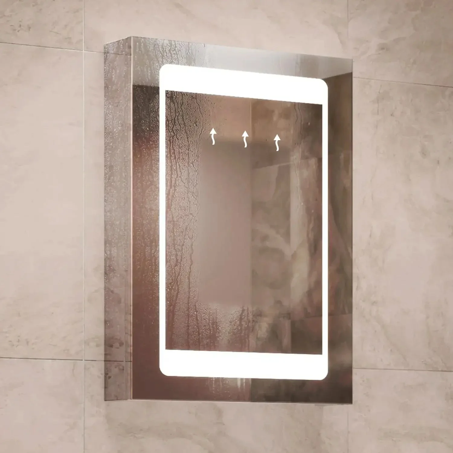 Atlanta LED Bathroom Mirror Cabinet - Image 3