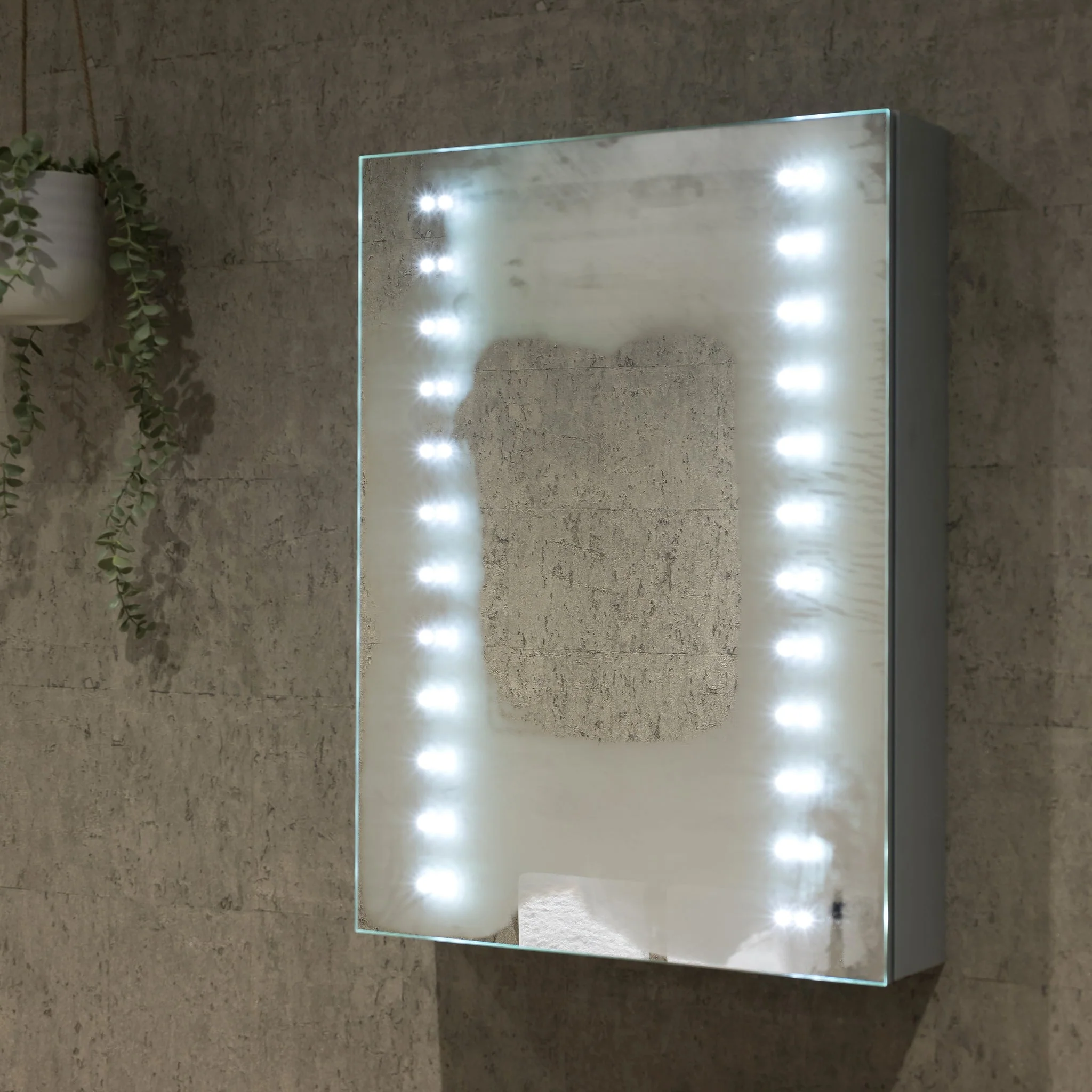 Hollis Left Hinged LED Bathroom Mirror Cabinet - Image 11