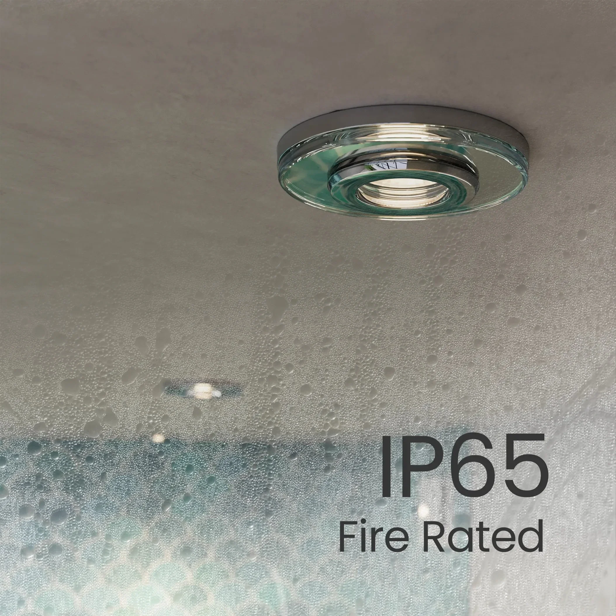 Athena Glass Bezel Fire Rated IP65 Downlight - Image 5