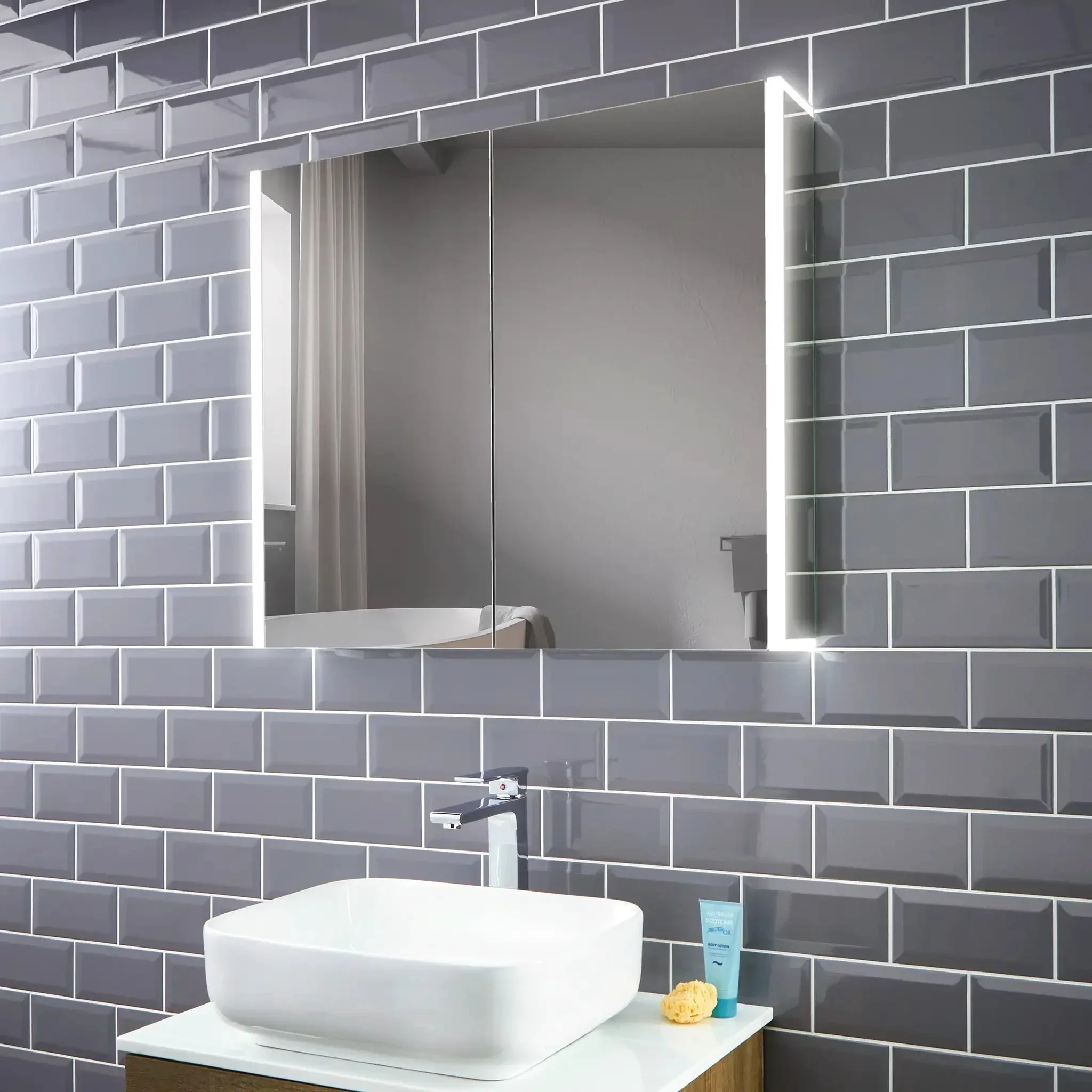 Grace Bluetooth LED Bathroom Mirror Cabinet - Image 5