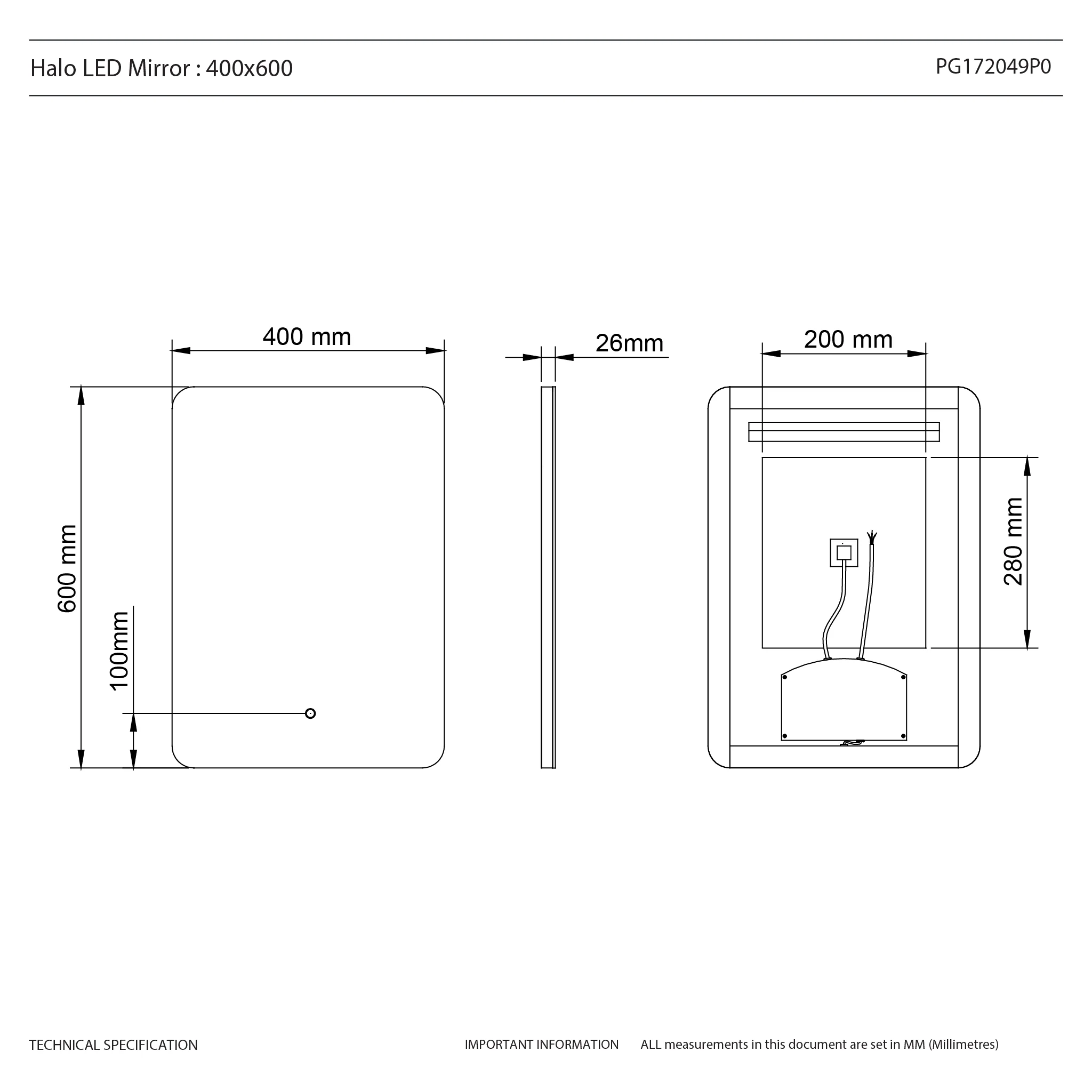 Halo Rectangle LED Bathroom Mirror - Image 28