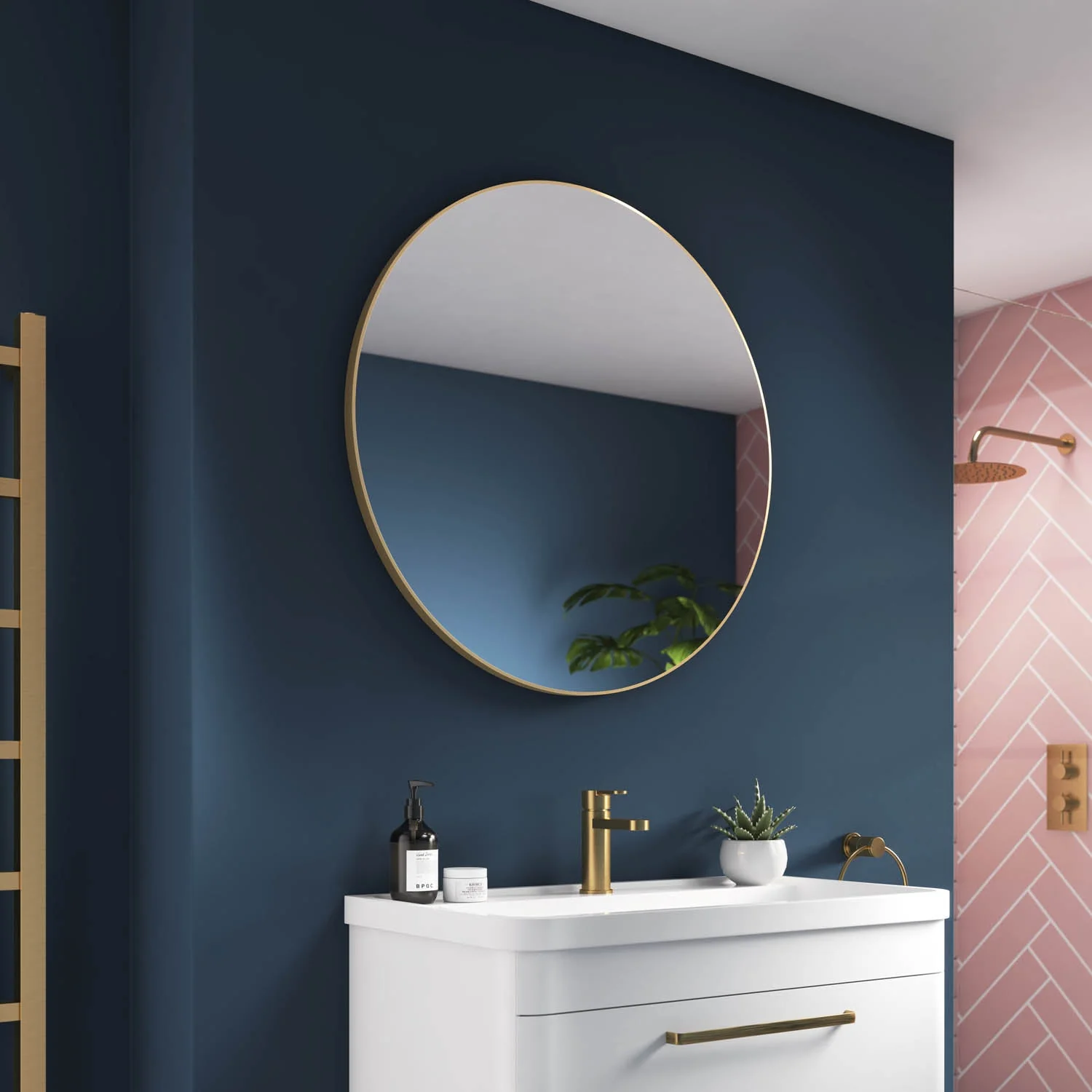 Jett Round Slim Frame Mirror - Image 6