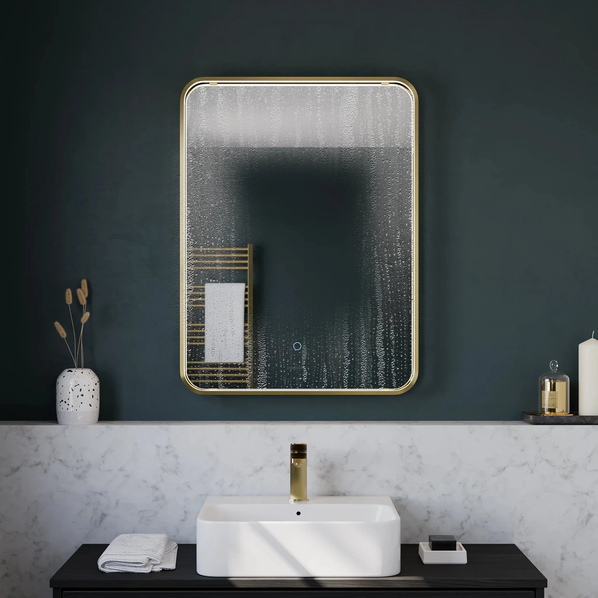 Luna Portrait LED Bathroom Mirror - Image 3