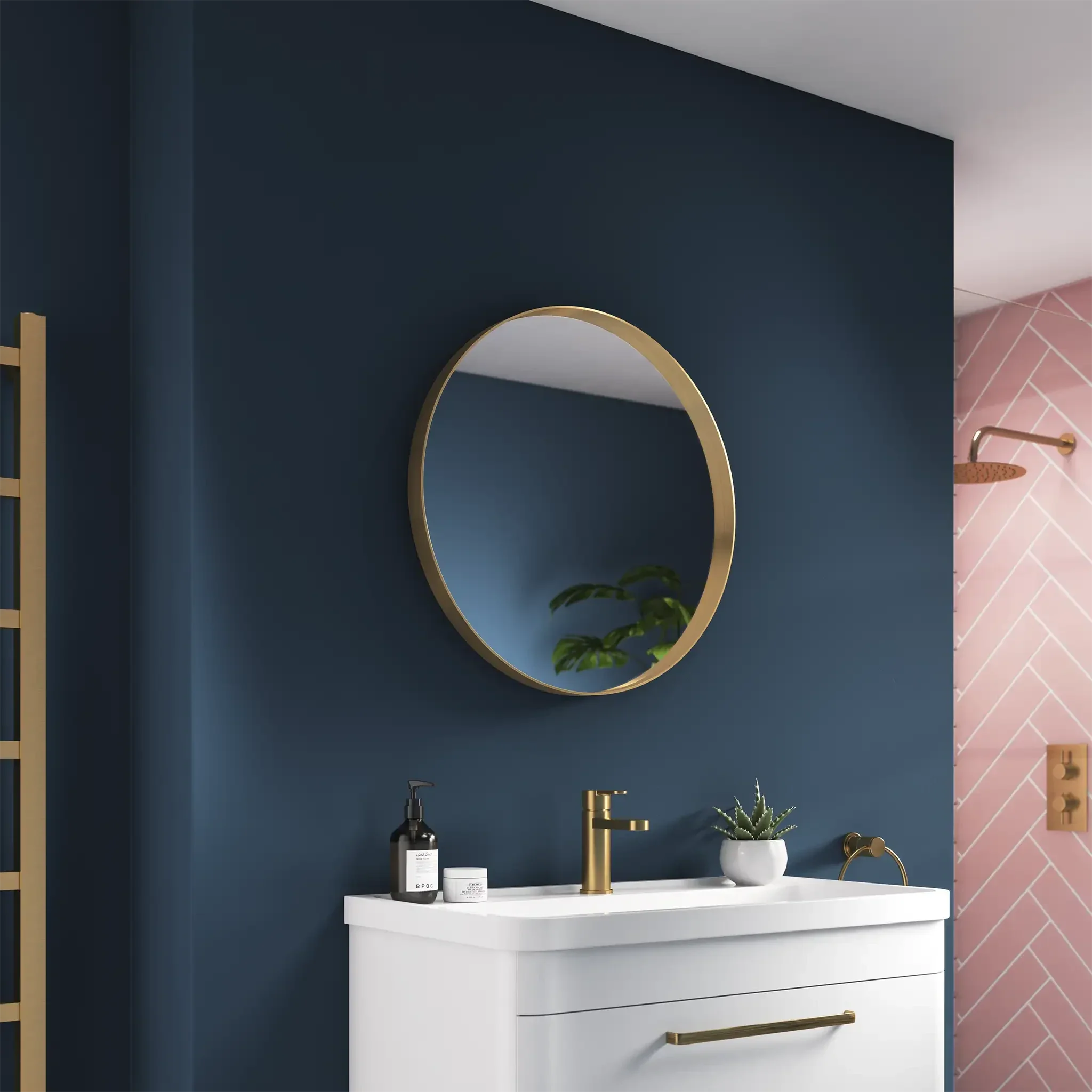 Onyx Round Deep Frame Mirror - Image 8