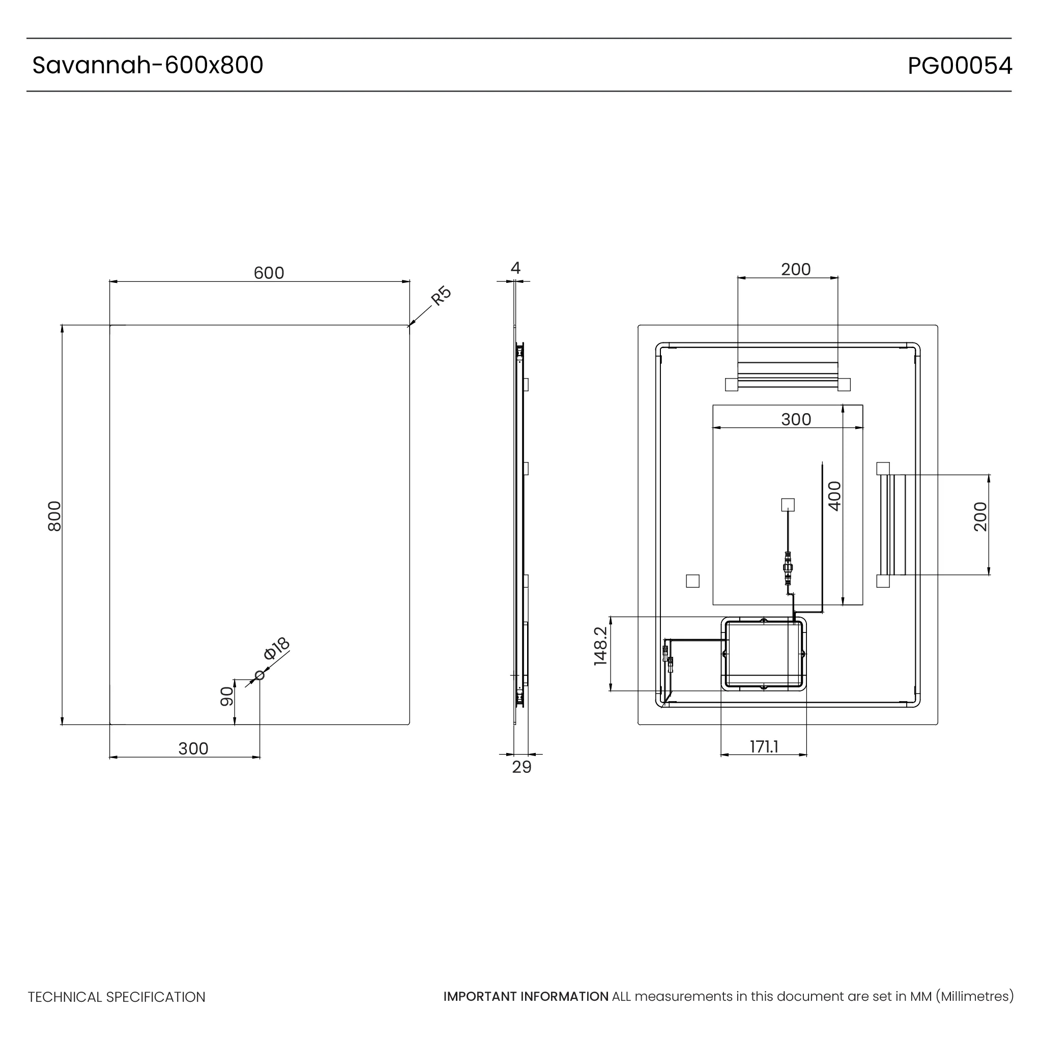 Savannah Backlit LED Bathroom Mirror - Image 30